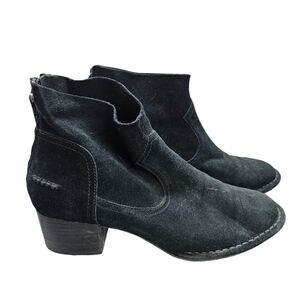 UGG Bandara black suede heeled ankle boot